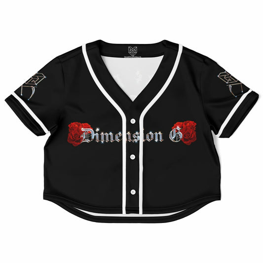 Hardcore por vida Womens Cropped Baseball Jersey